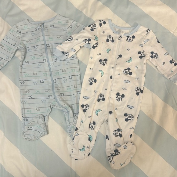 Disney - Mickey Mouse - Pair of Footed sleepers - Picture 1 of 4